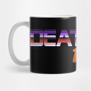 Death By Neon Logo Design - Official Product Color 2 - cinematic synthwave / horror / berlin school / retrowave / dreamwave t-shirt Mug